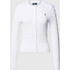 Polo Ralph Lauren 12 - Dame Overdele Polo Ralph Lauren Braided Cardigan White