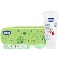 Chicco tandpasta tandbørste + grønt etui GXP-562818