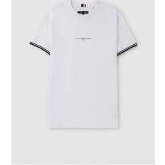 Tommy Hilfiger Jersey T-shirts & Toppe Tommy Hilfiger LOGO TIPPED TEE Hvid