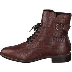 40 ½ - Brun - Dame Chelsea boots Tamaris 1-1-25113-25 Mahogany Croco, Female, Sko, Boots, chelsea boots, Brun