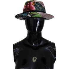 Dolce & Gabbana Hovedbeklædning Dolce & Gabbana Multicolor Patchwork Women Fedora Wide Brim Hat