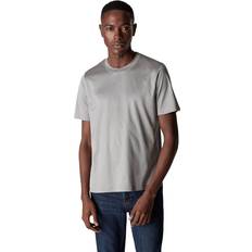 Eton T-shirts & Toppe Eton Mens Light Grey Slim-fit Cotton-jersey T-shirt