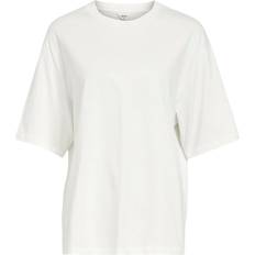 Object Bomuld T-shirts & Toppe Object Oversized T-shirt hvid