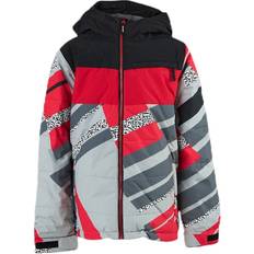 Burton Ropedrop Dryride Youth Grey/Red, Unisex, Tøj, jakker, Alpinsport, Grå/Rød