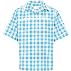 Prada Ternede Skjorter Prada Checked Cotton Shirt