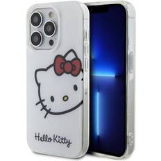 Hello Kitty Grå Mobiltilbehør Hello Kitty iPhone 15 Pro IML Hoved Cover Hvid