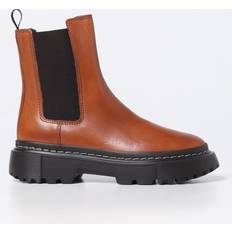 Hogan Flat Ankle Boots colour Leather 36Â½
