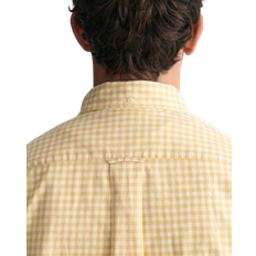 Gant Ternede Overdele Gant Regular Fit Gingham Poplin Shirt - Dusty Yellow