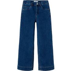 Name It Kid's Wide Leg Jeans - Medium Blue Denim