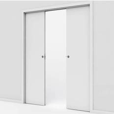 Safco Doors Double Smooth Compact/Solid with 70/95 Built-In Frame Skydedør S 0502-Y (170x210cm)