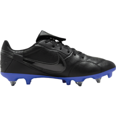 38 ½ - Herre - Læder Fodboldstøvler Nike Premier 3 SG-PRO Anti-Clog Traction M - Black/Hyper Royal