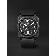 Bell & Ross Armbåndsure Bell & Ross BR 03 Automatic 41mm Ceramic and Rubber Watch, Ref. No. BR03A-BL-CE/SRB Men Black