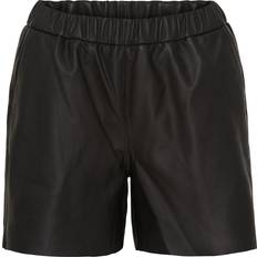 Cargobukser - Dame - Skind Bukser & Shorts Notyz Leather Shorts - Black