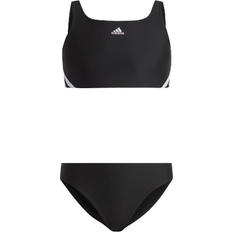 Adidas Badetøj Børnetøj adidas Girl's 3-Striped Sportwear Bikinis - Black/White