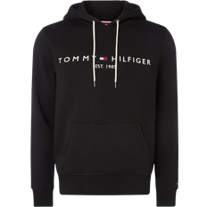 48 - Herre - XS Sweatere Tommy Hilfiger Core Logo Hoodie - Jet Black