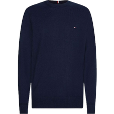 Herre - L - Striktrøjer Sweatere Tommy Hilfiger Motted Regular Fit Knitted Sweater - Desert Sky