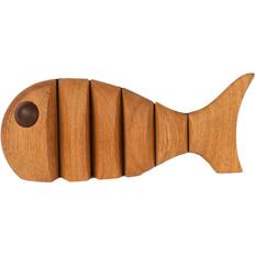 Spring Copenhagen Dekorationer Spring Copenhagen The Wooden Fish Large Brown Dekorationsfigur 9cm