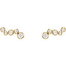 Georg Jensen Diamanter Øreringe Georg Jensen Signature Stud Earrings - Gold/Diamond