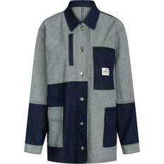 Mads Nørgaard 34 Overtøj Mads Nørgaard Milk Bell Block Jacket - Blue