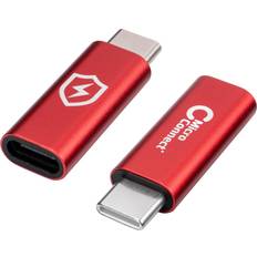 Kabeladaptere - Rød Kabler MicroConnect USB C - USB C Data Blocker Adapter M-F
