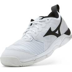 4 - Unisex Håndboldsko Mizuno Wave Supersonic White/Black, Unisex, Sko, Træningssko, Håndbold, Hvid