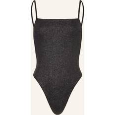 42 - L Badedragter Calvin Klein Open Back Swimsuit Archive Solids Black