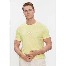 Tommy Hilfiger Gul T-shirts & Toppe Tommy Hilfiger Logo Embroidery Slim Fit T-Shirt YELLOW TULIP