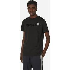 Moncler T-shirts Moncler Lettering Logo T-Shirt Black