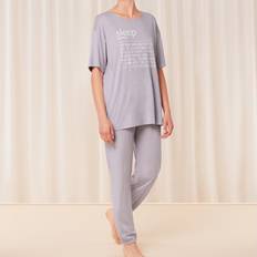 Dame - Polyester Pyjamasser Triumph Sets Two Piece Nightwear PK