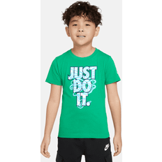 Nike 86 Børnetøj Nike "Just Do It" Little Kids' Graphic T-Shirt in Green, 86L819-E5D