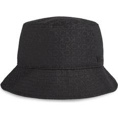 Calvin Klein Polyester Hovedbeklædning Calvin Klein Logo Jacquard Bucket Hat Black One