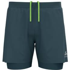 Odlo S Bukser & Shorts Odlo Zeroweight 5inch 2in1 Running Shorts Men Dark Grey, dark_grey