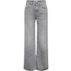 Dame - Genanvendt materiale Jeans Only Juicy Hw Wide Leg Jeans - Medium Gray Denim