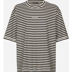 Dolce & Gabbana Stribede T-shirts Dolce & Gabbana Striped short-sleeved T-shirt with logo