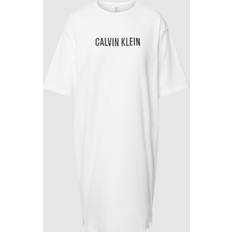 Calvin Klein Natkjoler Calvin Klein S/S Nightshirt White