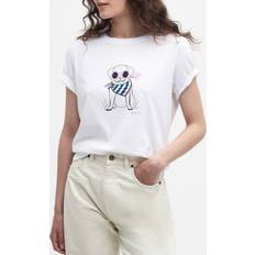 Barbour 18 T-shirts & Toppe Barbour Honeywell T-shirt White UK10/DK36