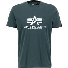 Alpha Industries Blå T-shirts & Toppe Alpha Industries Herren Basic T-Shirt, Navy Green