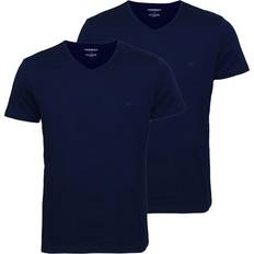Emporio Armani Herre Nattøj Emporio Armani Underwear Herren Pure Cotton T-shirt 2-er Pack Marine/Marine