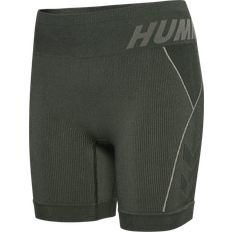 Hummel Elastan/Lycra/Spandex - Grøn Shorts Hummel Seamless shorts HmlTE Dame