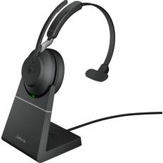 On-Ear - Sort - Trådløse Høretelefoner Jabra Evolve2 65 Link380a MS Mono Desk Stand
