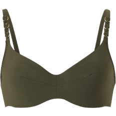 Chantelle Emblem Covering Underwired Bra - Khaki Green