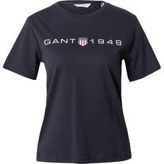 Gant Dame T-shirts Gant Dame Archive Shield T-shirt med tryk