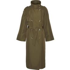 Vero Moda Dame - Grøn Frakker Vero Moda Vmtaylor Long Trenchcoat Boos WCP Kvinde Uldfrakker hos Magasin Capers