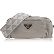 Prada Skind Håndtasker Prada Nappa Antique Leather Multi Pocket Shoulder Bag - Beige
