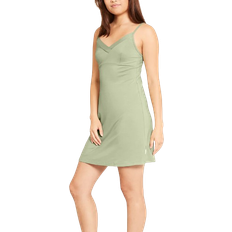 Elastan/Lycra/Spandex Natkjoler Boody Goodnight Slip Sleep Dress - Sage Green