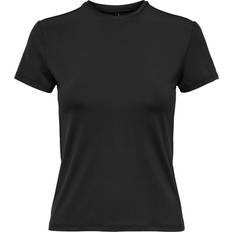 Elastan/Lycra/Spandex - Slim T-shirts Only EA Short Sleeves O-Neck Top - Black