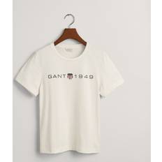 Gant Dame T-shirts Gant Dame Archive Shield T-shirt med tryk