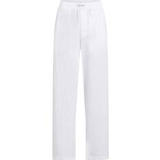 Calvin Klein S Bukser & Shorts Calvin Klein Textured Cotton Pants