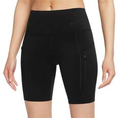 Nike Dame - Fitness - Træningstøj Shorts Nike Go Women's Firm-Support Mid-Rise Biker Shorts - Black