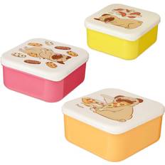 Puckator Lunch Boxes Set of 3 SML Mopps Pug Food Container